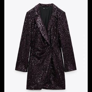 SEQUIN BLAZER DRESS
